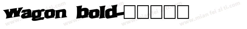 wagon bold字体转换